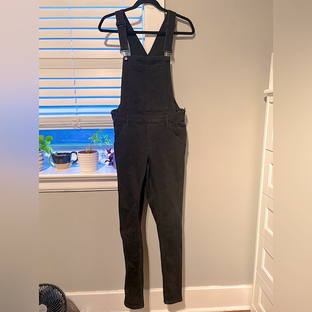 Cheap Monday Black Denim Overalls Slim Fit